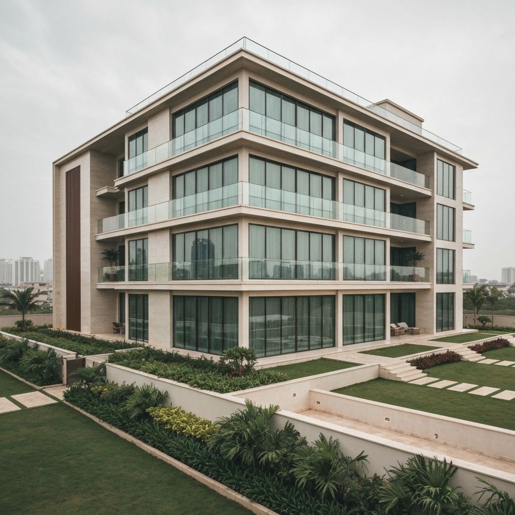 Luxury residential building exterior
